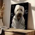 Load image into Gallery viewer, Custom Dog ArtGoldendoodle Spa Art Print – Adorable Dog Wall Decor, Bath Time Funny Dog Poster, Grooming Gift, Cute Goldendoodle Gift for Dog Lovers