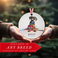 Load image into Gallery viewer, Custom Dog ArtHarlequin Great Dane Puppy Ornament | Personalized
