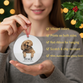 Load image into Gallery viewer, Custom Dog Memorial Photo Ornament | Personalized Dog Loss Gift Keepsake