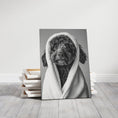 Load image into Gallery viewer, Custom Dog ArtLabradoodle Bathroom Canvas – Luxurious Bath Decor for Dog Lovers