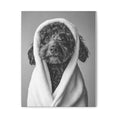 Load image into Gallery viewer, Custom Dog ArtLabradoodle Bathroom Canvas – Luxurious Bath Decor for Dog Lovers