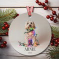 Load image into Gallery viewer, Custom Dog ArtLabradoodle Christmas Ornament | Personalized