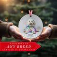 Load image into Gallery viewer, Custom Dog ArtLabradoodle Christmas Ornament | Personalized