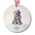 Load image into Gallery viewer, Custom Dog ArtLabradoodle Christmas Ornament | Personalized