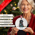 Load image into Gallery viewer, Custom Dog ArtLabradoodle Puppy Christmas Ornament | Personalized