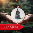 Load image into Gallery viewer, Custom Dog ArtLabradoodle Puppy Christmas Ornament | Personalized