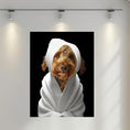 Load image into Gallery viewer, Custom Dog ArtLabradoodle Spa Canvas Wall Art - Pampered Pup Bathroom Decor