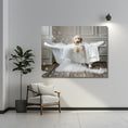 Load image into Gallery viewer, Custom Dog ArtLuxurious Labradoodle Bubble Bath Canvas - Pampered Pup Bathroom Decor