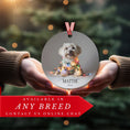 Load image into Gallery viewer, Custom Dog ArtMaltese Christmas Ornament | Personalized