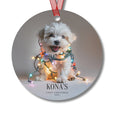 Load image into Gallery viewer, Custom Dog ArtMaltese Puppy Christmas Ornament | Personalized