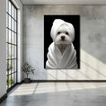 Load image into Gallery viewer, Custom Dog ArtMaltese Spa Canvas Wall Art - Pampered Pup Bathroom Decor