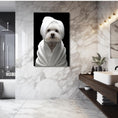 Load image into Gallery viewer, Custom Dog ArtMaltese Spa Canvas Wall Art - Pampered Pup Bathroom Decor