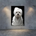 Load image into Gallery viewer, Custom Dog ArtMaltese Spa Canvas Wall Art - Pampered Pup Bathroom Decor