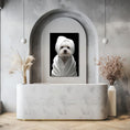 Load image into Gallery viewer, Custom Dog ArtMaltese Spa Canvas Wall Art - Pampered Pup Bathroom Decor