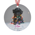 Load image into Gallery viewer, Custom Dog ArtMaltipoo Puppy Christmas Ornament | Personalized