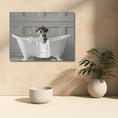 Load image into Gallery viewer, Custom Dog ArtMiniature Schnauzer Bath Art | Adorable Bathroom Decor | Perfect Gift for the Dog Lover in your Life