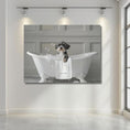 Load image into Gallery viewer, Custom Dog ArtMiniature Schnauzer Bath Art | Adorable Bathroom Decor | Perfect Gift for the Dog Lover in your Life