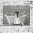 Load image into Gallery viewer, Custom Dog ArtMiniature Schnauzer Bath Art | Adorable Bathroom Decor | Perfect Gift for the Dog Lover in your Life