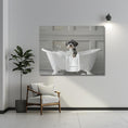 Load image into Gallery viewer, Custom Dog ArtMiniature Schnauzer Bath Art | Adorable Bathroom Decor | Perfect Gift for the Dog Lover in your Life