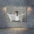 Load image into Gallery viewer, Custom Dog ArtMiniature Schnauzer Bath Art | Adorable Bathroom Decor | Perfect Gift for the Dog Lover in your Life