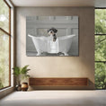 Load image into Gallery viewer, Custom Dog ArtMiniature Schnauzer Bath Art | Adorable Bathroom Decor | Perfect Gift for the Dog Lover in your Life