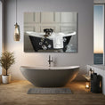 Load image into Gallery viewer, Custom Dog ArtMiniature Schnauzer Bathtub Art Print