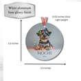 Load image into Gallery viewer, Custom Dog ArtMiniature Schnauzer Personalized Christmas Ornament