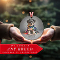 Load image into Gallery viewer, Custom Dog ArtMiniature Schnauzer Puppy Christmas Ornament | Personalized