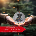 Load image into Gallery viewer, Custom Dog ArtMiniature Schnauzer Puppy Christmas Ornament | Personalized