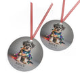 Load image into Gallery viewer, Custom Dog ArtMiniature Schnauzer Puppy Christmas Ornament | Personalized