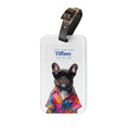 Load image into Gallery viewer, Custom Dog ArtPersonalized Bulldog Luggage Tag