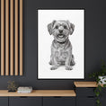Load image into Gallery viewer, Custom Dog ArtPet Portrait Canvas, Framed Wall Art, Dog Photo Gift, Custom Pet Artwork, Home Decor, Dog Lover's Gift