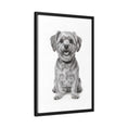 Load image into Gallery viewer, Custom Dog ArtPet Portrait Canvas, Framed Wall Art, Dog Photo Gift, Custom Pet Artwork, Home Decor, Dog Lover's Gift