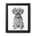 Load image into Gallery viewer, Custom Dog ArtPet Portrait Canvas, Framed Wall Art, Dog Photo Gift, Custom Pet Artwork, Home Decor, Dog Lover's Gift