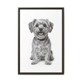 Load image into Gallery viewer, Custom Dog ArtPet Portrait Canvas, Framed Wall Art, Dog Photo Gift, Custom Pet Artwork, Home Decor, Dog Lover's Gift