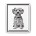 Load image into Gallery viewer, Custom Dog ArtPet Portrait Canvas, Framed Wall Art, Dog Photo Gift, Custom Pet Artwork, Home Decor, Dog Lover's Gift