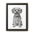 Load image into Gallery viewer, Custom Dog ArtPet Portrait Canvas, Framed Wall Art, Dog Photo Gift, Custom Pet Artwork, Home Decor, Dog Lover's Gift