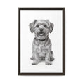 Load image into Gallery viewer, Custom Dog ArtPet Portrait Canvas, Framed Wall Art, Dog Photo Gift, Custom Pet Artwork, Home Decor, Dog Lover's Gift
