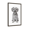 Load image into Gallery viewer, Custom Dog ArtPet Portrait Canvas, Framed Wall Art, Dog Photo Gift, Custom Pet Artwork, Home Decor, Dog Lover's Gift