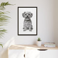 Load image into Gallery viewer, Custom Dog ArtPet Portrait Canvas, Framed Wall Art, Dog Photo Gift, Custom Pet Artwork, Home Decor, Dog Lover's Gift