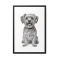 Load image into Gallery viewer, Custom Dog ArtPet Portrait Canvas, Framed Wall Art, Dog Photo Gift, Custom Pet Artwork, Home Decor, Dog Lover's Gift