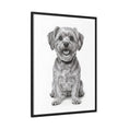 Load image into Gallery viewer, Custom Dog ArtPet Portrait Canvas, Framed Wall Art, Dog Photo Gift, Custom Pet Artwork, Home Decor, Dog Lover's Gift
