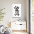 Load image into Gallery viewer, Custom Dog ArtPet Portrait Canvas, Framed Wall Art, Dog Photo Gift, Custom Pet Artwork, Home Decor, Dog Lover's Gift