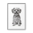 Load image into Gallery viewer, Custom Dog ArtPet Portrait Canvas, Framed Wall Art, Dog Photo Gift, Custom Pet Artwork, Home Decor, Dog Lover's Gift