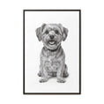 Load image into Gallery viewer, Custom Dog ArtPet Portrait Canvas, Framed Wall Art, Dog Photo Gift, Custom Pet Artwork, Home Decor, Dog Lover's Gift