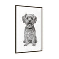 Load image into Gallery viewer, Custom Dog ArtPet Portrait Canvas, Framed Wall Art, Dog Photo Gift, Custom Pet Artwork, Home Decor, Dog Lover's Gift
