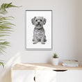 Load image into Gallery viewer, Custom Dog ArtPet Portrait Canvas, Framed Wall Art, Dog Photo Gift, Custom Pet Artwork, Home Decor, Dog Lover's Gift