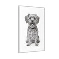 Load image into Gallery viewer, Custom Dog ArtPet Portrait Canvas, Framed Wall Art, Dog Photo Gift, Custom Pet Artwork, Home Decor, Dog Lover's Gift