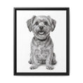 Load image into Gallery viewer, Custom Dog ArtPet Portrait Canvas, Framed Wall Art, Dog Photo Gift, Custom Pet Artwork, Home Decor, Dog Lover's Gift