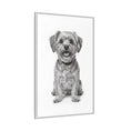 Load image into Gallery viewer, Custom Dog ArtPet Portrait Canvas, Framed Wall Art, Dog Photo Gift, Custom Pet Artwork, Home Decor, Dog Lover's Gift